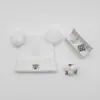 Chapéus Infantis, Gorros de Lã Tricotados para Bebês, Outono e Inverno Meninos e Meninas, Chapéu Cachecol de Orelha com PomPom Quente para Bebês para Crianças