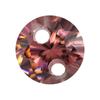 Huagang gema doble agujero redondo circón piedra desnuda perforación color sintético circonio cúbico desnudo Diamante color Rouge
