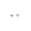 Agujas de Plata S925 Mini Aretes de Avión Moda para Mujer Pequeños y Exquisitos Diamantes Completos Aretes para Estudiante Dormir Libre Mujeres