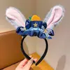 Fotografía de viajes, Ciudad Animal, oficial de policía conejo Nick, sombrero de cosplay, crea una atmósfera divertida y linda, orejas de conejo adorables, accesorio para el cabello único