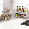 Estante de Especias para Cocina Encimera Condimentos Botellas de Salsa de Soja Vinagre Sal Especias Estante de Almacenamiento Multifuncional de Escritorio de Múltiples Capas