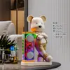 Altavoz Grande Genial, Oso Violento Genial Decoración de Escritorio, Mueble de TV para Sala de Estar, Altavoz Bluetooth, Regalo de Inauguración y Apertura