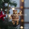 Decorações de Urso de Natal Novas Transfronteiriças Pingente Plano de Acrílico Pingente Vintage de Urso Polar para Árvore de Natal