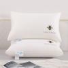 Almohada de cuello de algodón clase A de 60 unidades con fibra de soya para hotel y hogar, lavable a máquina, presión sin núcleo de almohada plano, venta al por mayor