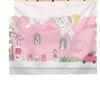 Tela Colgante de Fondo Rosa de Dibujos Animados Femenina Decoración Cálida para Dormitorio Cubierta de Tela Colgante para Cabecera Transformación Tela Colgante
