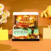 Calendário Escultura de Papel Casa na Árvore Venda Quente Transfronteiriça Ornatos Criativos Culturais e Criativos Presentes Comemorativos para Eventos de Empresa Bloco de Notas Tridimensional 3D