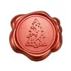 Adesivo de lacre de cera bordô cintilante Série de Natal convite de envelope decoração de garrafa de vinho adesivo de vedação