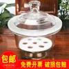 Secador de Vidrio 240 mm con Placa Magnética y Tapa Plato de Secado de Laboratorio Marrón Secador de Vacío Leidezhu