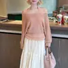 Conjunto de Dos Piezas para Mujer: Suéter de Punto con Hombros Descubiertos y Diseño Calado Estilo Coreano y Camisola, 2026 Primavera/Verano, Top de Punto para Capas con Protección Solar