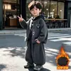 Conjunto de Invierno para Niños 2406 Estilo Nuevo 2026 Chaqueta Elegante con Forro de Felpa para Niños Conjunto de Tres Piezas Ropa de Invierno Estilo Coreano para Bebé Moderno