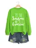 Amazon Ebay Sitio Independiente Personalizado Casual Tistheseasontobe Sudadera para Mujer Al por Mayor