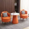 Sofá de recepción de negocios, diseño moderno minimalista de lujo ligero, adecuado para recepción, oficina de ventas, oficina, balcón, conjunto de mesa y sillas para ocio y negociación
