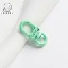 Fivela de mini porta rotativa colorida fofa de liga, joias DIY, enfeites de bolsa, acessórios de contas, componentes de chaveiro, atacado
