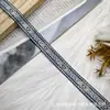 Fita jacquard geométrica estilo étnico Miao, Renda para bainha de roupa étnica de minorias de Yunnan-Guizhou, Acessório de acabamento para barra de saia Hanfu