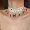 Colar Gargantilha Hot Girl Retro Y2K Milênio Outono e Inverno Design em Couro Gargantilha de Nicho Novo Estilo 2026