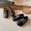 Zapatos Mary Jane de Cuero con Suela Blanda para Niñas 2026 Nuevo Estilo Primavera/Otoño Moda Infantil Versátiles Casuales Estilo Británico Zapatos de Princesa