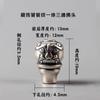Xizang Patrón Gourmet Cabeza de Buda Cuenta de Buda Camiseta Espalda Discípulo de la Nube Cuenta de Discípulo Accesorios a Juego Pulsera Wen Play Mortero de Diamante Punto de Hechizo