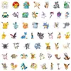 50 Pegatinas de Dibujos Animados de Pokemon Pikachu para Decorar Cuadernos, Papelería, Botellas de Agua y Computadoras, Pegatinas Impermeables
