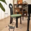 Cadeira de Jantar Vintage em Madeira Maciça Estilo Francês, Cadeira com Encosto de Designer Meio do Século, Cadeira para Toucador de Quarto Estilo Wabi-Sabi, Cadeira Chave