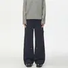 Calça de lenhador Zuhuan Martin para homens, marca trendy de alta rua, com um design de retalhos único, calça reta de perna larga solta