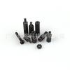 Kit de combinación de tornillos de nailon M3 negros de 88 piezas con tuerca de columna de aislamiento hexagonal de nailon