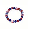 Pulsera de Moda Geométrica de Cristal de Bandera Europea y Americana Más Vendida Hecha a Mano con Cuentas Mezclada con Pulsera Navideña Joyería y Artesanía Transfronteriza