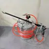 Pistola de Rociado de Varilla Larga Pistola Neumática para Rociar Pintura Techo de Acero Color Renovar Techo de Acero Relleno de Agua Arena Rellena de Agua Pistola para Rociar Pintura Látex al Agua
