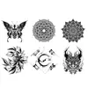 Set de Pegatinas para Tatuaje Estilo Arte Oscuro Transfronterizo con Varios Estilos, Textura Única de Nicho, Fácil de Aplicar y Quitar, Fácil de Aplicar