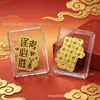Adesivo de Telefone de Ouro Puro 999 para Boa Sorte em Provas, Adesivo de Telefone Dourado para Sucesso, Presentes Inspiradores Culturais e Criativos com Conteúdo de Ouro, Personalizável
