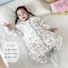 Bibiwan Ropa Infantil Anyang Saco de Dormir para Bebé Otoño e Invierno Seda de Morera Bebé Clase A Otoño e Invierno Recién Nacido Todo en Uno Anti-Sobresalto
