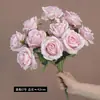 Arranjo de Flores Artificiais de Luxo 10 Cabeças Buquê de Rosas Casamento Sala de Estar Mesa de Jantar Fotografia Ornamentos Florais Arranjo de Flores Flores Artificiais
