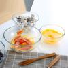 Cuenco de vidrio transparente grande para horno microondas, especial, resistente al calor, para uso doméstico, cuenco para batir huevos a prueba de explosiones y cuenco para comer a altas temperaturas.