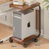 Suporte de torre de computador, prateleira de armazenamento de impressora, base de suporte móvel para gabinete, carrinho de chão para uso doméstico sob a mesa