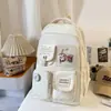Nueva Mochila Escolar Estilo 2026 para Mujer, Estilo Ins Dopamina Color Sólido Simple Gran Capacidad Juego de Mochila de Dos Piezas para Estudiantes de Primaria y Secundaria