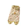 Huayuan Hoopet Ropa para Perros Polar Térmico Protector de Vientre Ropa de Pijama Cálida Anti-Frío para Perros Pequeños y Gatos Ropa de Otoño Invierno