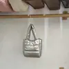 Jaqueta Acolchoada de Algodão Leve Simples Outono e Inverno Cor Lisa Moda Casual Elegante Bolsa Versátil Satchel Transversal para Mulheres