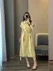 ¡Lyocell + Lino! Estilo simple, cintura con cinturón, adelgazante, vestido camisero casual de uso diario para mujer
