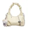 Bolso de un solo hombro para mujer, dulce textura tejida, bolso de mujer 2026, nuevo bolso de cadena plisada, bolso nube, bolso cruzado casual de verano