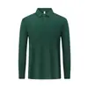 Camisa polo para esportes ao ar livre e viagens, 300g, contagem 40, dupla face, primavera/outono, com gola, mangas compridas, uniforme de trabalho personalizado com logotipo impresso