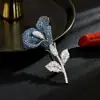 2025 Broche Exquisito Retro de Gloria de la Mañana Moda Completo de Diamante Broche de Alta Gama Ramillete Accesorio Versátil de Alta Gama
