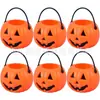 Decoración de Calabaza Linterna Fantasma Festival de Halloween Cruce Fronterizo Accesorios Niños Portátil Tarro de Dulces Cubo de Calabaza Juguetes Venta al Por Mayor