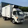 Camión Refrigerado Blue Plate de 4.2m Caja Aislada Unidad de Refrigeración para Frutas, Verduras, Carne Fresca Transporte de Cadena de Frío y Refrigeración para Entrega en Ciudad