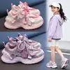 Zapatos Infantiles de Otoño 2026 para Niñas Pequeñas, Zapatos Deportivos Casuales Dulces con Lazo, Zapatos Tipo Papá para Niñas con Estilo Retro Coreano de Moda