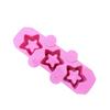 Molde de Amassar 3 Peças Molde de Gesso para Copo de Gelo Molde de Vaso para Suculentas em Forma de Estrela de Cinco Pontas Vaso de Flores de Concreto Silicone