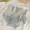 Bragas para mujer de tiro alto con control de abdomen, entrepierna de algodón puro, transpirables, sin costuras, estilo floral lindo de chica japonesa