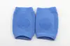 Joelheiras e Cotoveleiras de Tecido Atoalhado para Bebês, Mangas de Rastrejamento para Bebês Recém-nascidos no Verão, Equipamento de Proteção Anti-derrapante de Silicone para Rastrejamento