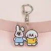 Chaveiro de Acrílico Fofo de Coelho Desenho Animado Cachorrinho Estilo Coreano Ins Pingente Atacado Acessórios para Mochila Presente