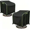 Fundas para sillas giratorias de exterior, un producto popular transfronterizo, son un juego de dos protectores de muebles para sillas impermeables y a prueba de viento