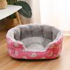 Caseta para Perros, Caseta Sofá Cálida de Invierno, Caseta para Mascotas, Caseta Suave Universal para Todas las Estaciones, Caseta para Gatos con Paredes Altas a Prueba de Viento, Esterilla para Caseta de Perros y Gatos