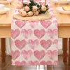 Amazon Novo Caminho de Mesa Dia dos Namorados Linho Toalha de Mesa Estampada Decoração de Casa Sofá Festa Decoração de Atmosfera Festiva